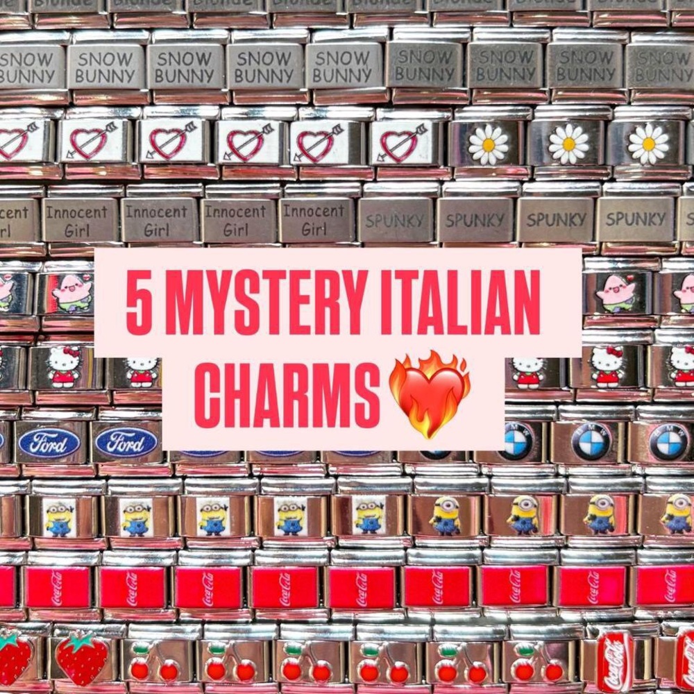 5 MYSTERY ITALIAN CHARMS❤️‍🔥